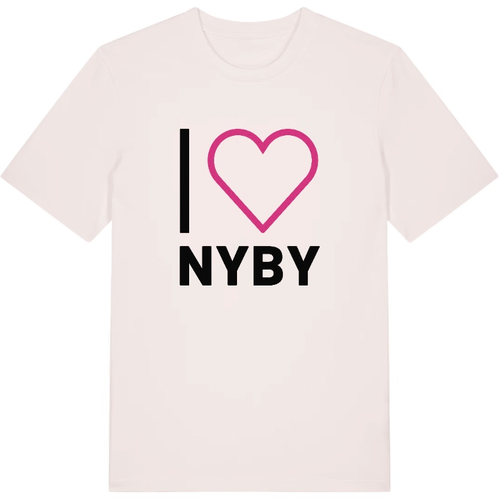 Jag älskar Nyby t-shirt stort tryck – t-shirt från PinShirt