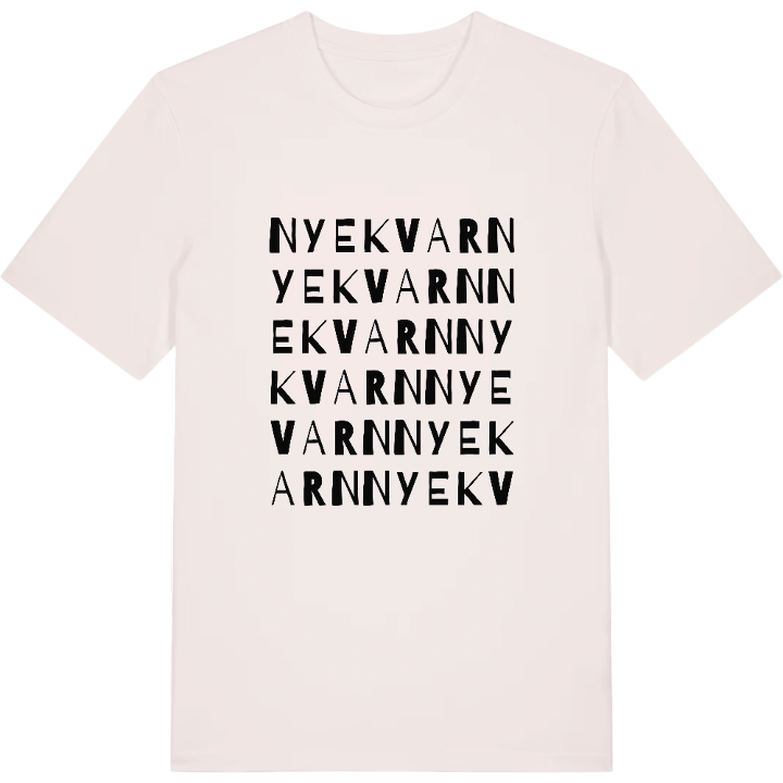 Nyekvarn ordlek t-shirt – t-shirt från PinShirt