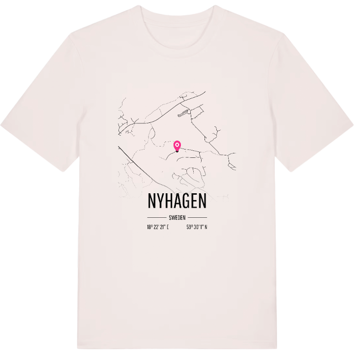 Nyhagen karta t-shirt – t-shirt från PinShirt