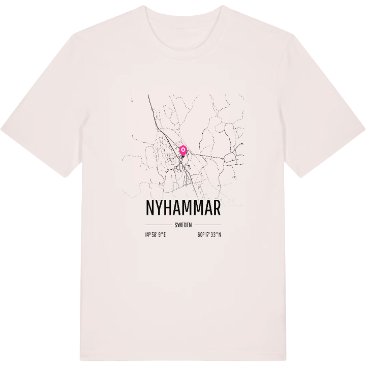 Nyhammar karta t-shirt – t-shirt från PinShirt