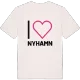Jag älskar Nyhamn t-shirt stort tryck