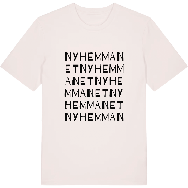 Nyhemmanet ordlek t-shirt – t-shirt från PinShirt