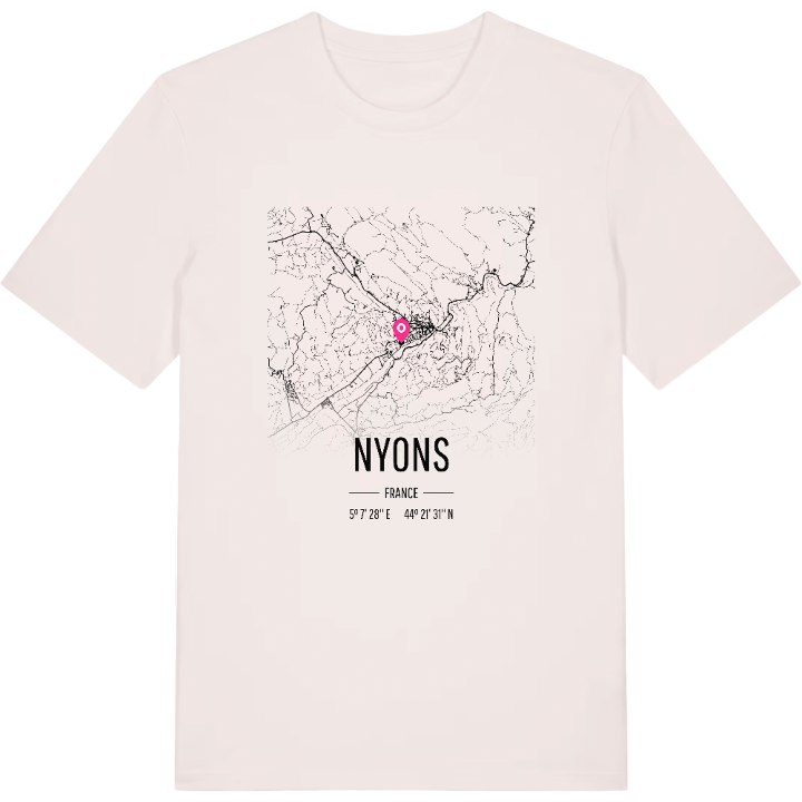 Nyons karta t-shirt – t-shirt från PinShirt