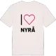 Jag älskar Nyrå t-shirt stort tryck