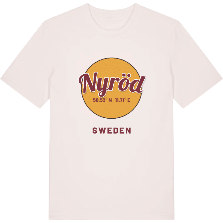 Nyröd cirkel t-shirt – t-shirt från PinShirt