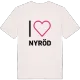 Jag älskar Nyröd t-shirt stort tryck