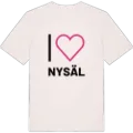 Jag älskar Nysäl t-shirt stort tryck
