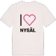 Jag älskar Nysäl t-shirt stort tryck