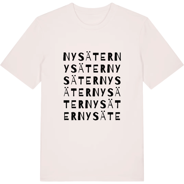 Nysäter ordlek t-shirt – t-shirt från PinShirt
