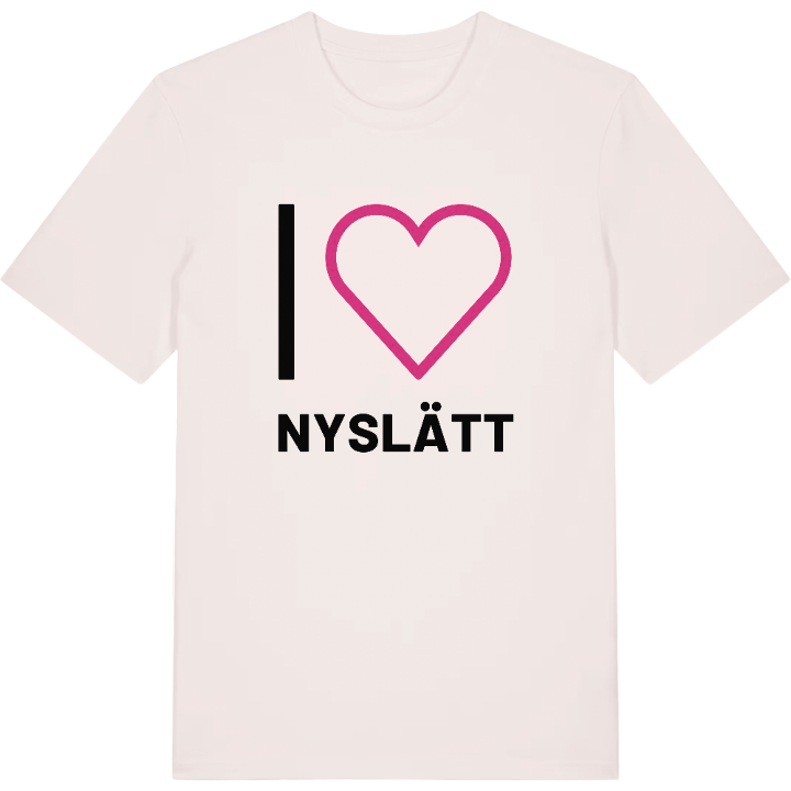 Jag älskar Nyslätt t-shirt stort tryck – t-shirt från PinShirt