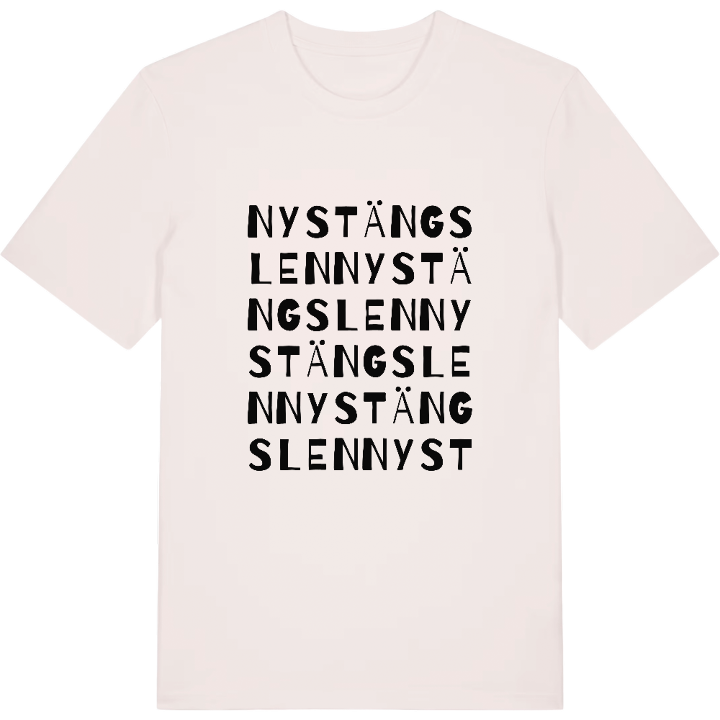 Nystängslen ordlek t-shirt – t-shirt från PinShirt