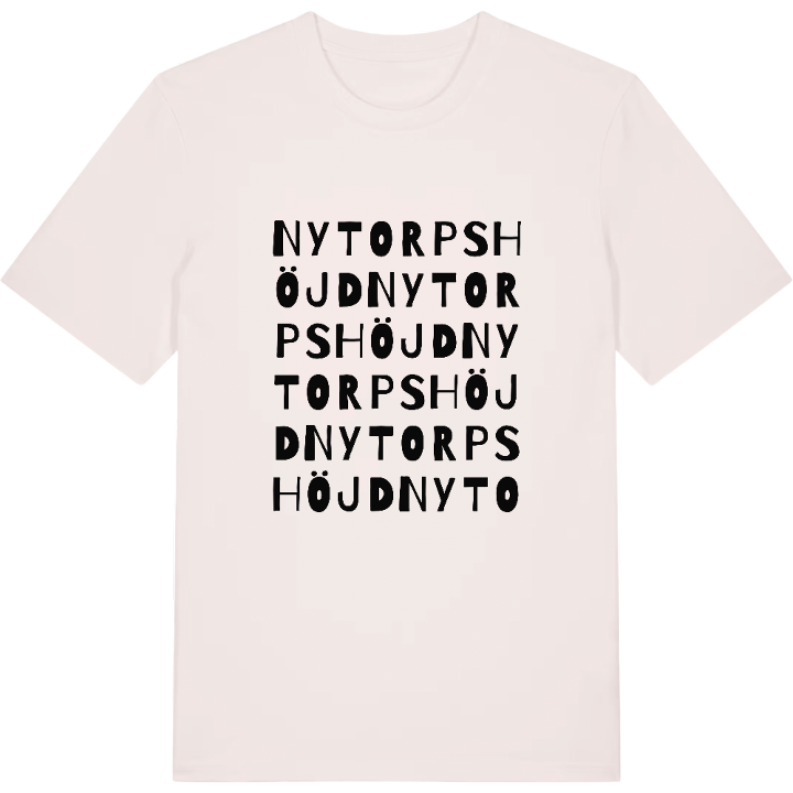 Nytorpshöjd ordlek t-shirt – t-shirt från PinShirt