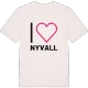Jag älskar Nyvall t-shirt stort tryck