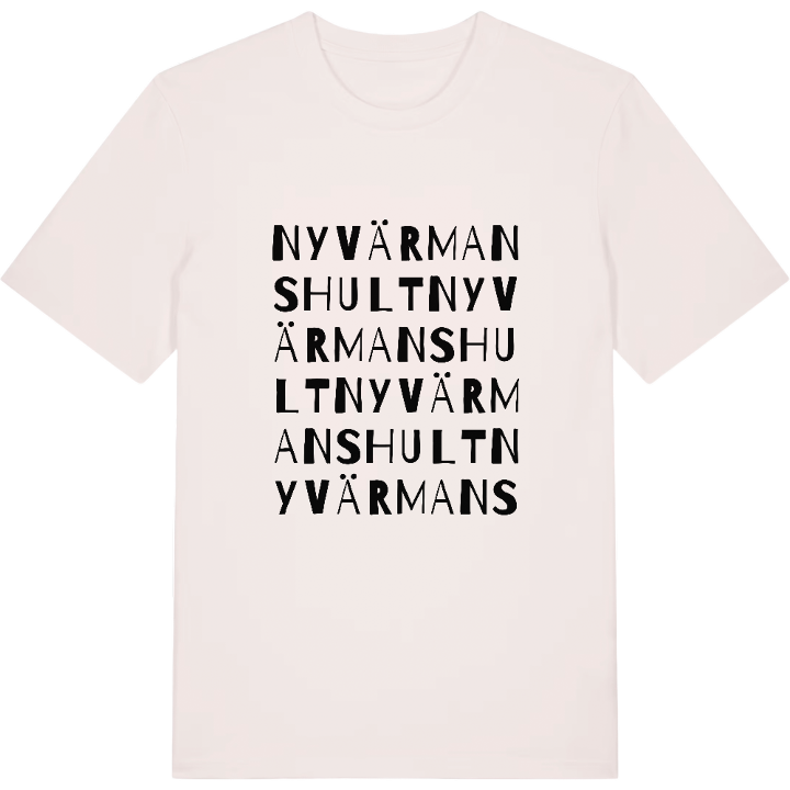 Nyvärmanshult ordlek t-shirt – t-shirt från PinShirt