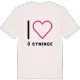 Jag älskar Ö Syninge t-shirt stort tryck