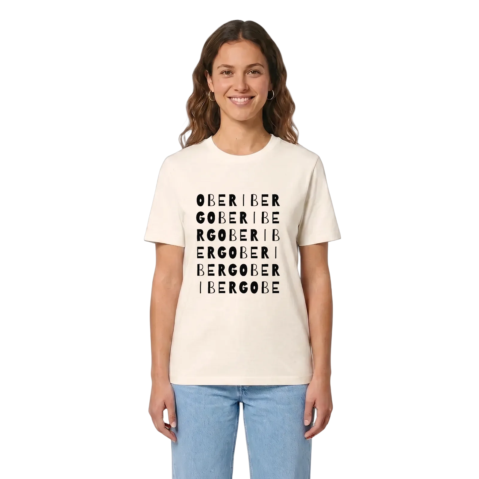 Oberiberg ordlek t-shirt – Vintage White, i miljö