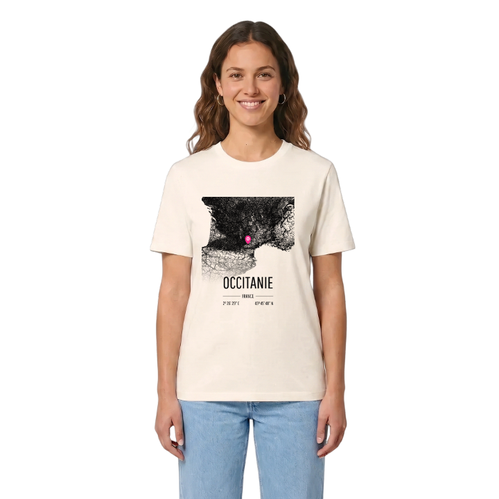 Occitanie karta t-shirt – t-shirt från PinShirt