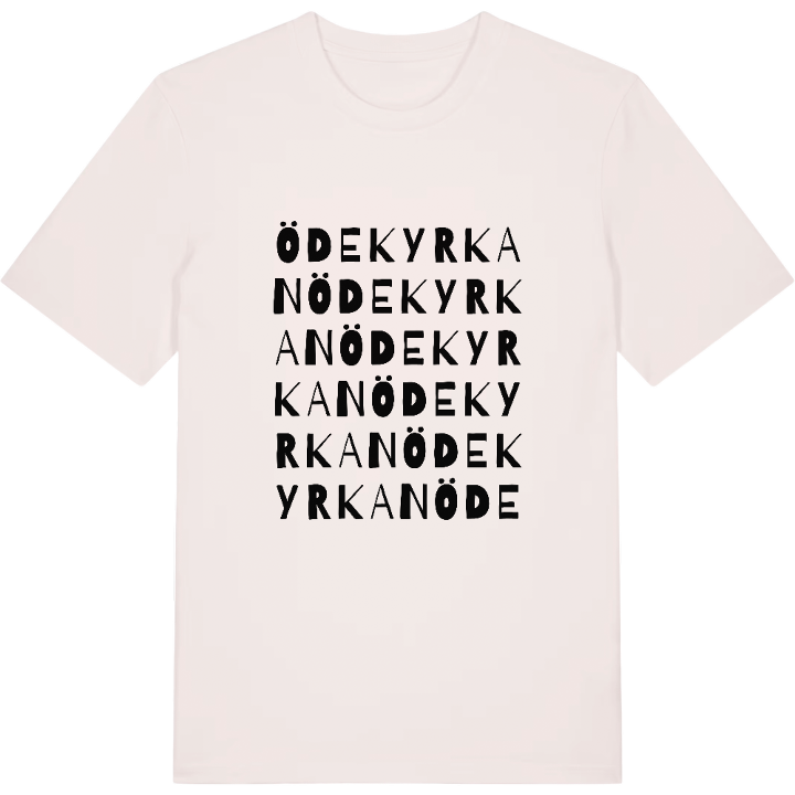 Ödekyrkan ordlek t-shirt – t-shirt från PinShirt