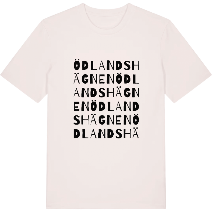 Ödlandshägnen ordlek t-shirt – t-shirt från PinShirt