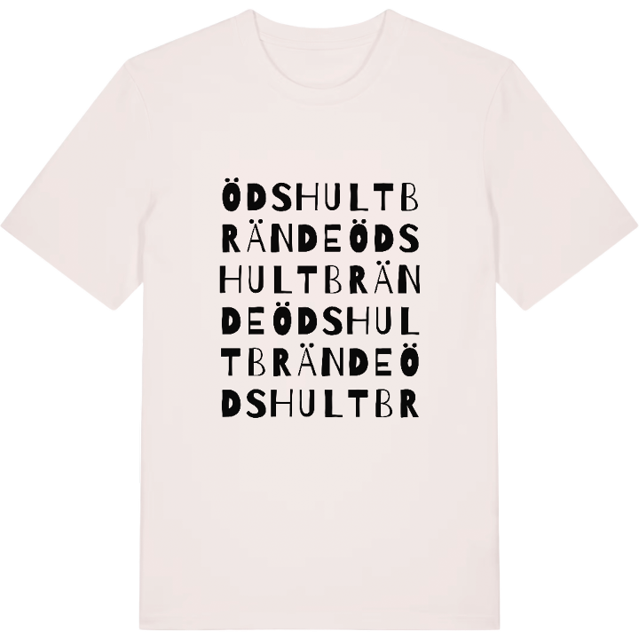 Ödshult Brände ordlek t-shirt – t-shirt från PinShirt