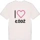 Jag älskar Łódź t-shirt stort tryck