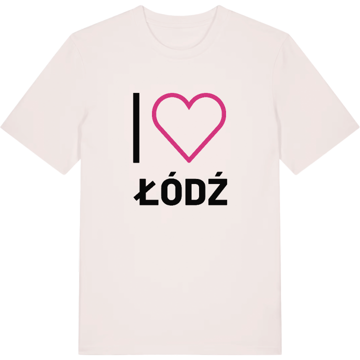 Jag älskar Łódź t-shirt stort tryck – t-shirt från PinShirt
