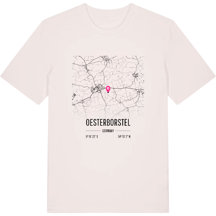 Oesterborstel karta t-shirt – t-shirt från PinShirt