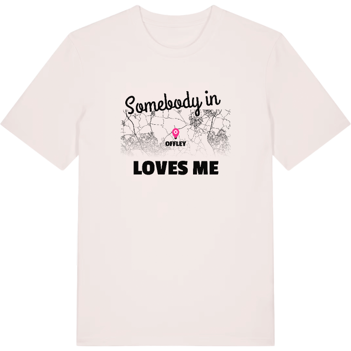 Någon i Offley älskar mig t-shirt – t-shirt från PinShirt