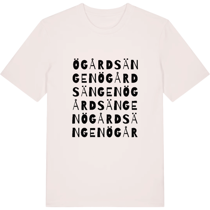 Ögårdsängen ordlek t-shirt – t-shirt från PinShirt