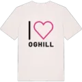 Jag älskar Oghill t-shirt stort tryck