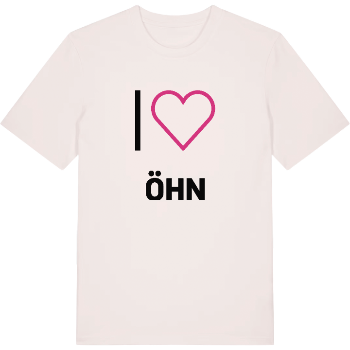 Jag älskar Öhn t-shirt stort tryck – t-shirt från PinShirt