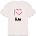 Jag älskar Öja t-shirt stort tryck