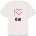 Jag älskar Öje t-shirt stort tryck
