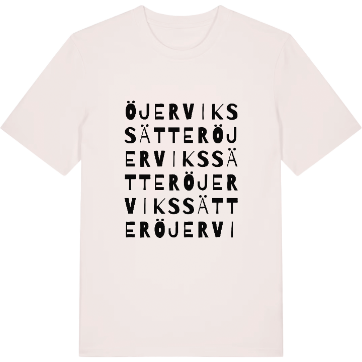 Öjervikssätter ordlek t-shirt – t-shirt från PinShirt