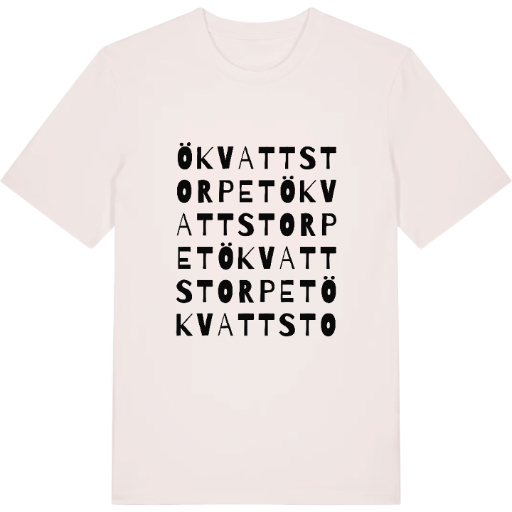 Ökvattstorpet ordlek t-shirt – t-shirt från PinShirt