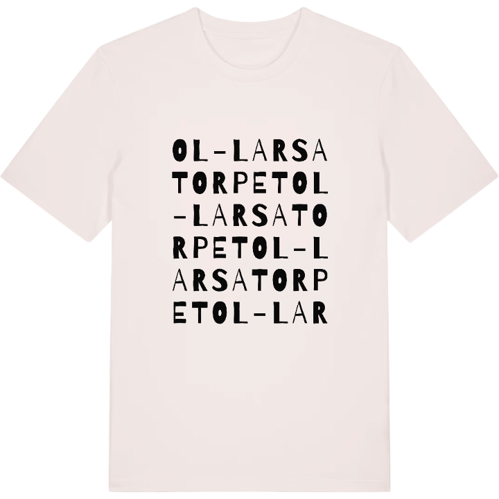 Ol-Larsatorpet ordlek t-shirt – t-shirt från PinShirt