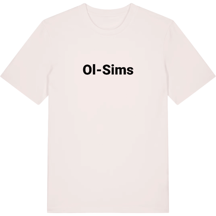 Ol-Sims fetstil t-shirt – t-shirt från PinShirt
