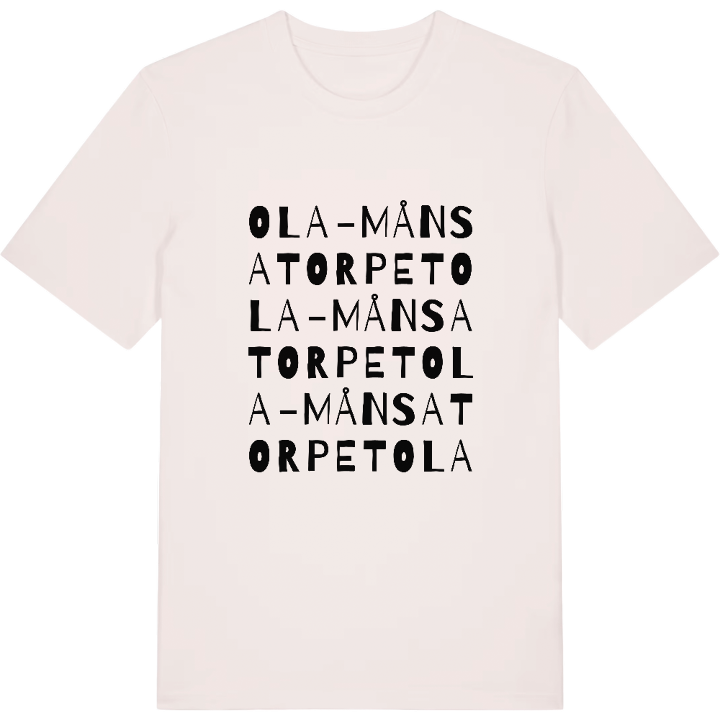 Ola-Månsatorpet ordlek t-shirt – t-shirt från PinShirt