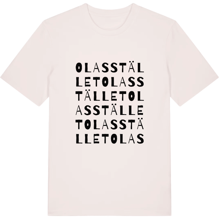 Olasstället ordlek t-shirt – t-shirt från PinShirt