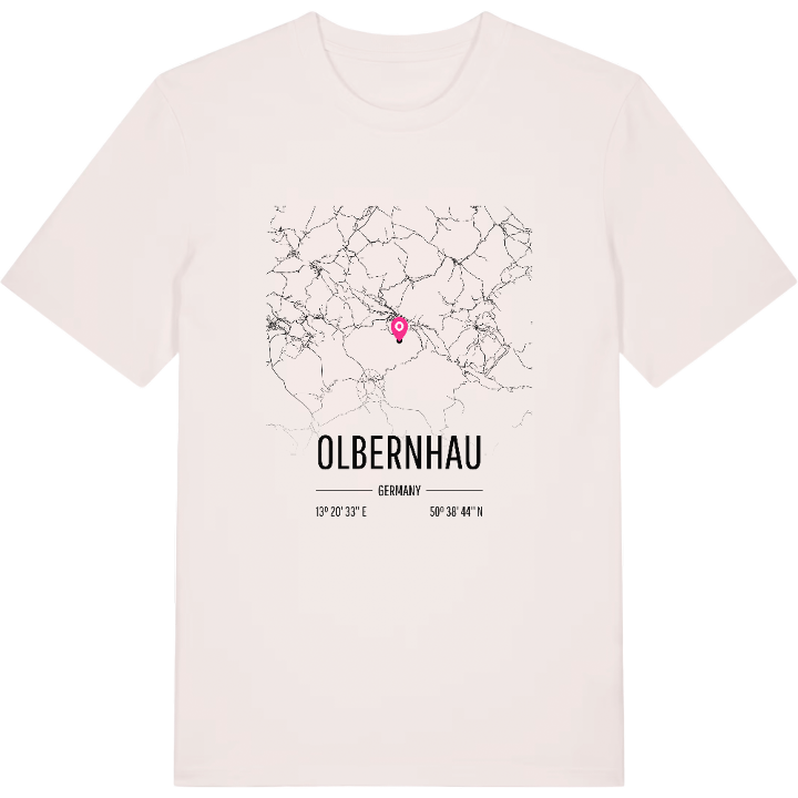 Olbernhau karta t-shirt – t-shirt från PinShirt