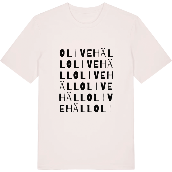 Olivehäll ordlek t-shirt – t-shirt från PinShirt