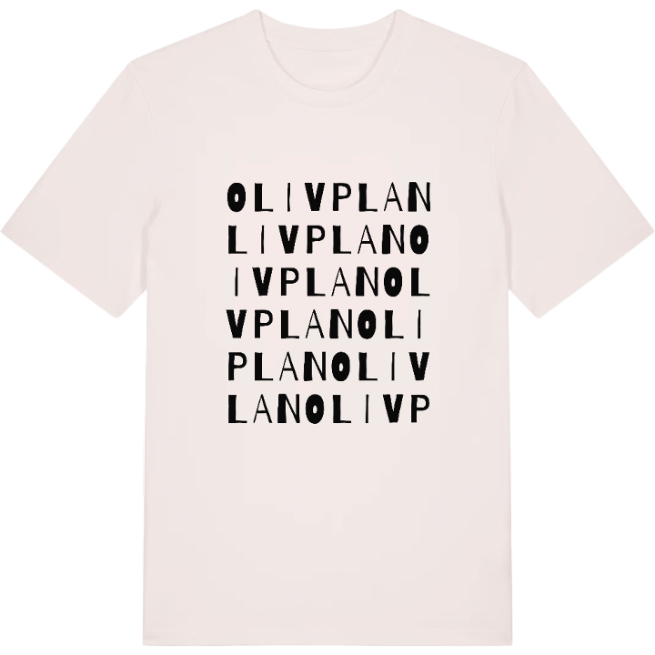 Olivplan ordlek t-shirt – t-shirt från PinShirt
