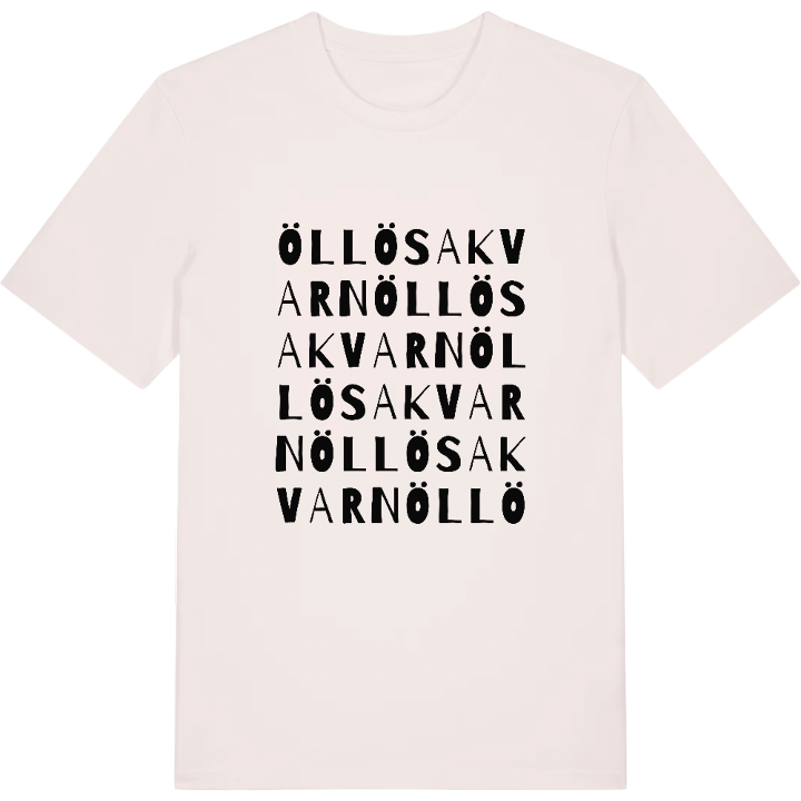 Öllösa kvarn ordlek t-shirt – t-shirt från PinShirt