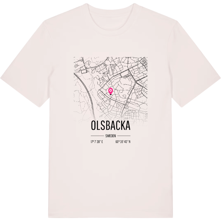 Olsbacka karta t-shirt – t-shirt från PinShirt