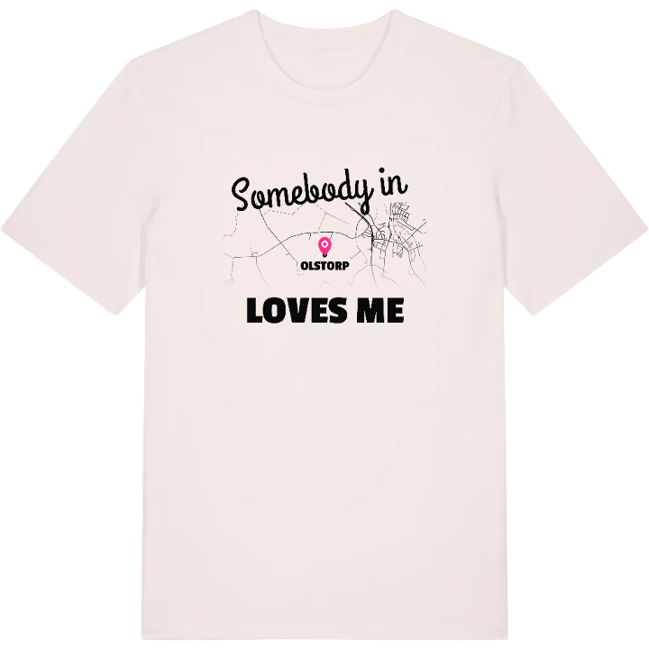 Någon i Olstorp älskar mig t-shirt – t-shirt från PinShirt