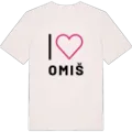 Jag älskar Omiš t-shirt stort tryck