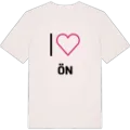 Jag älskar Ön t-shirt stort tryck