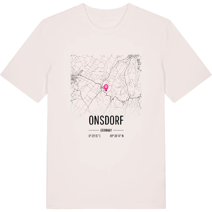 Onsdorf karta t-shirt – t-shirt från PinShirt