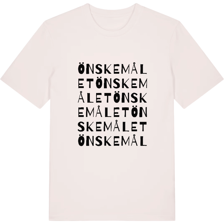 Önskemålet ordlek t-shirt – t-shirt från PinShirt