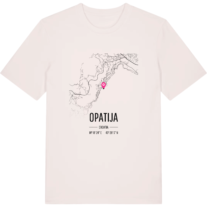 Opatija karta t-shirt – t-shirt från PinShirt